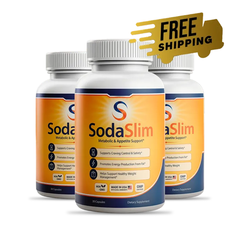 SodaSlim 3-bottle package, 90-day supply with free US shipping